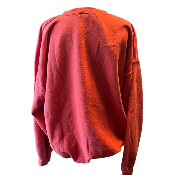 Vintage Snowman Birdhouse Winter Scene Crewneck Sweatshirt Size XL - Picture 6 of 6